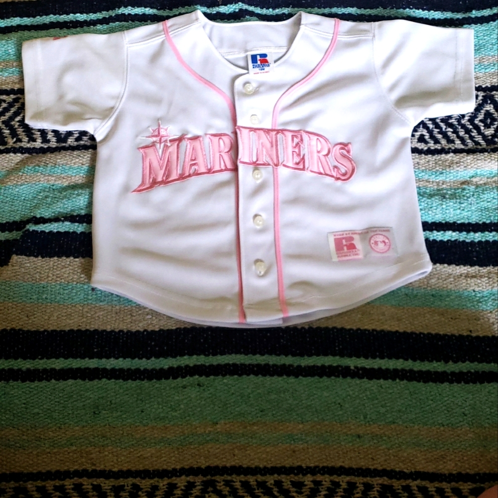 SEATTLE MARINERS GIRLS SIZE 18 M0 JERSEY
